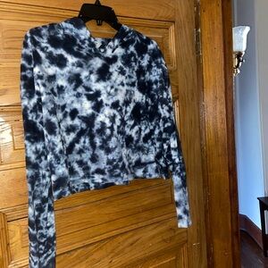 Kyodan Black and White Tie-Dye Hoodie